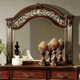 Arthur Brown Cherry Mirror by Furniture of America at Eve Furniture