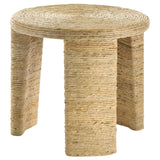 Artina Natural Brown Woven Rattan Round End Table by Coaster at Eve Furniture