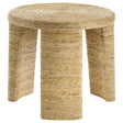 Artina Natural Brown Woven Rattan Round End Table by Coaster at Eve Furniture
