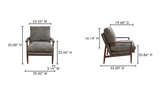 Arturo Accent Chair Brown by Moe's Home at Eve Furniture