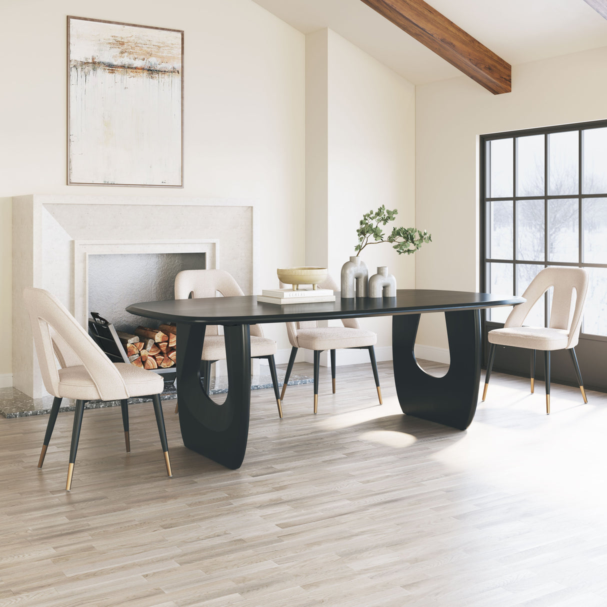 Artus Ivory Dining Chair by Zuomod at Eve Furniture