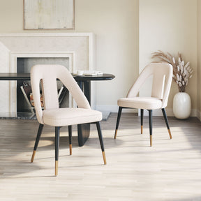 Artus Ivory Dining Chair by Zuomod at Eve Furniture