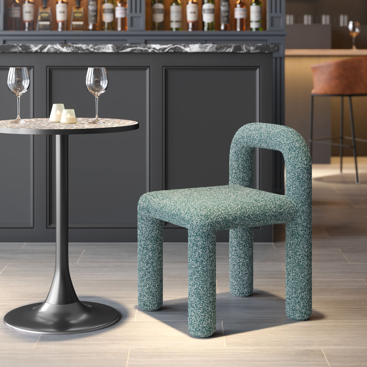 Arum Snowy Green Dining Chair (Set of 2) by Zuomod at Eve Furniture