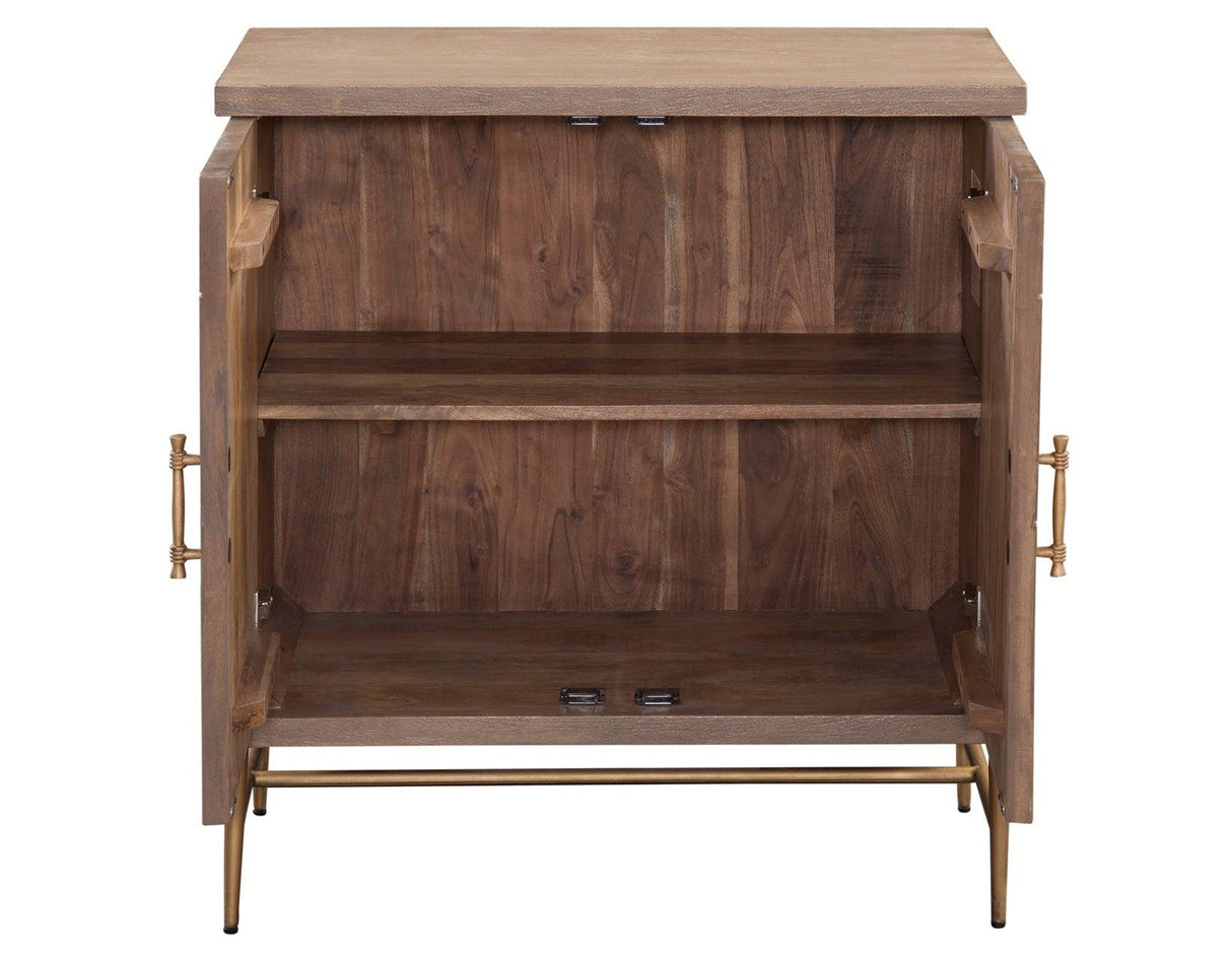 Arun Solid Wood 2-Door Accent Cabinet by Steve Silver at Eve Furniture