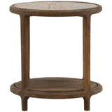 Aruna Side Table, Dark Brown by Dovetail at Eve Furniture