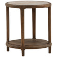 Aruna Side Table, Dark Brown by Dovetail at Eve Furniture