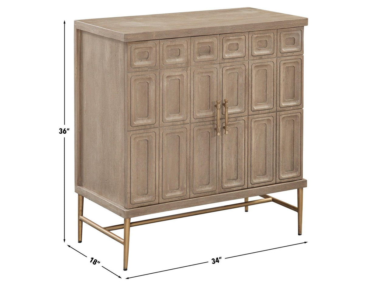 Arun Solid Wood 2-Door Accent Cabinet by Steve Silver at Eve Furniture