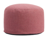 Aruz Red Outdoor Ottoman by Zuomod at Eve Furniture