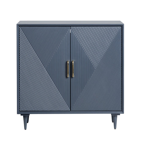 Arvada Blue/Gold Cabinet by Crestview at Eve Furniture
