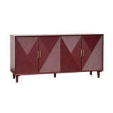 Arvada Red Four-Door Sideboard by Crestview at Eve Furniture