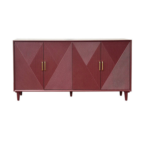 Arvada Red Four-Door Sideboard by Crestview at Eve Furniture