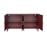 Arvada Red Four-Door Sideboard by Crestview at Eve Furniture