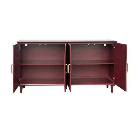 Arvada Red Four-Door Sideboard by Crestview at Eve Furniture
