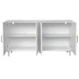 Arvada White Four-Door Sideboard by Crestview at Eve Furniture