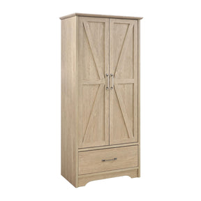Arvida Latte 2-door Bedroom Wardrobe Storage Cabinet Armoire by Coaster at Eve Furniture
