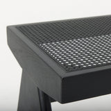 Arvin Black Wooden Bench by Mercana at Eve Furniture