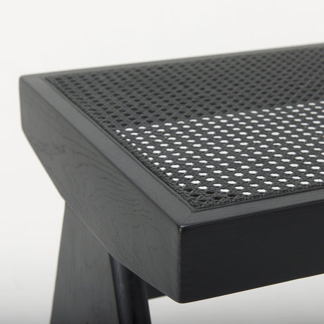 Arvin Black Wooden Bench by Mercana at Eve Furniture