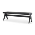 Arvin Black Wooden Bench by Mercana at Eve Furniture