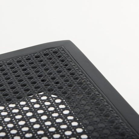 Arvin Black Wooden Stool by Mercana at Eve Furniture