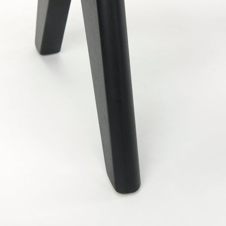Arvin Black Wooden Stool by Mercana at Eve Furniture