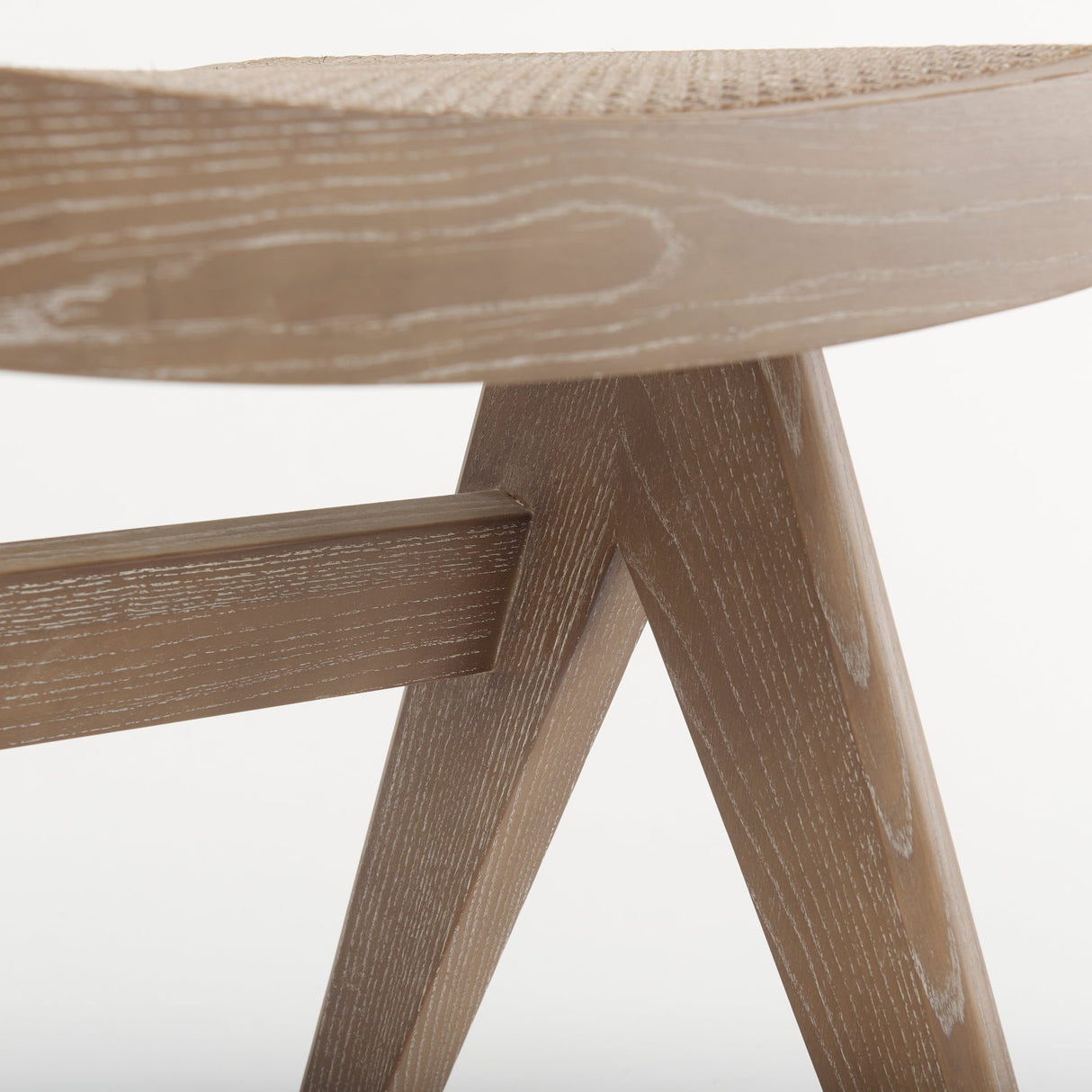 Arvin Medium Brown Wooden Stool by Mercana at Eve Furniture