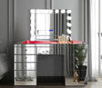 Aryana Silver Vanity and Bluetooth Mirror by New Era Innovations at Eve Furniture
