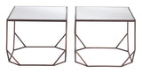 Arzon Bronze Coffee Table Set (2-Piece) by Zuomod at Eve Furniture