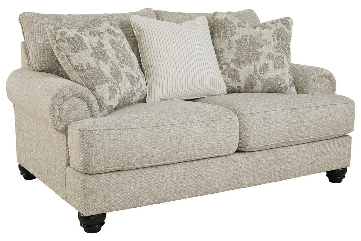 Asanti Fog Loveseat by Ashley at Eve Furniture
