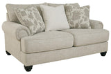 Asanti Fog Loveseat by Ashley at Eve Furniture