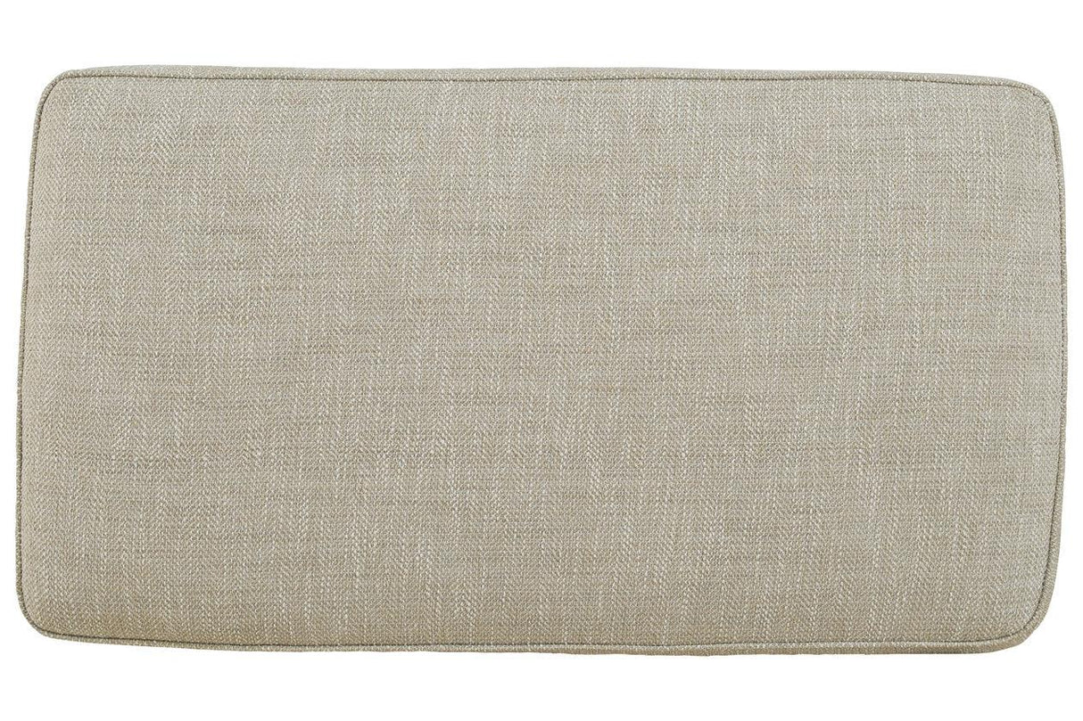 Asanti Fog Ottoman by Ashley at Eve Furniture