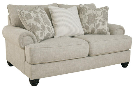Asanti Fog Loveseat by Ashley at Eve Furniture