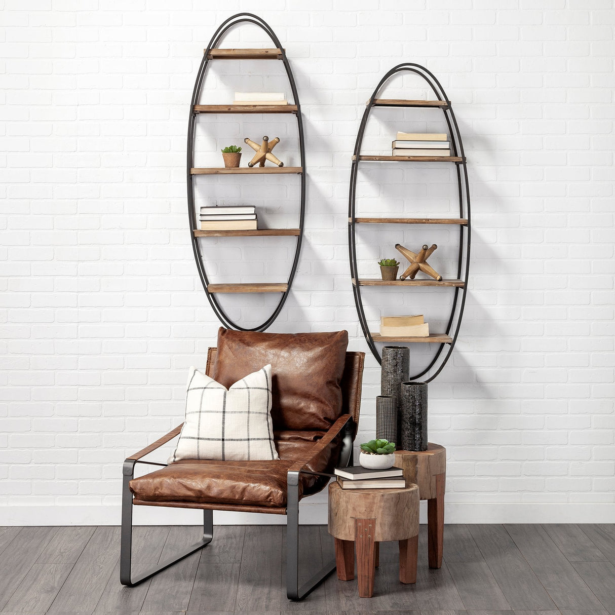 Asco Rustic Solid Reclaimed Wood Stool by Mercana at Eve Furniture