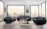 Ascona Black Leatherette Power Reclining Sofa & Loveseat by Furniture of America at Eve Furniture