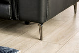 Ascona Black Leatherette Power Reclining Sofa & Loveseat by Furniture of America at Eve Furniture