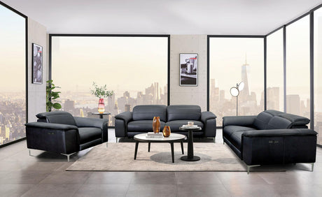 Ascona Black Power Recliner by Furniture of America at Eve Furniture
