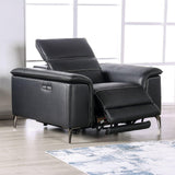 Ascona Black Power Recliner by Furniture of America at Eve Furniture