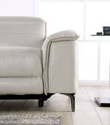 Ascona Light Taupe Leatherette Power Reclining Sofa & Loveseat by Furniture of America at Eve Furniture