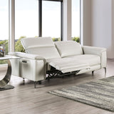 Ascona Light Taupe Leatherette Power Reclining Sofa & Loveseat by Furniture of America at Eve Furniture