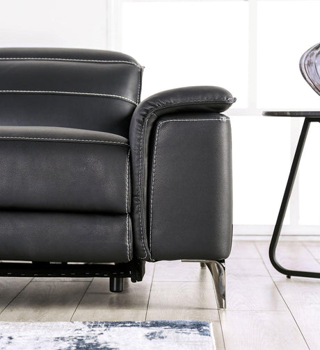 Ascona Black Power Loveseat by Furniture of America at Eve Furniture