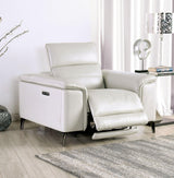 Ascona Light Taupe Power Recliner by Furniture of America at Eve Furniture
