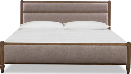 Ascott Mulch/Pecan Pie California King Upholstered Bed by Modus Furniture at Eve Furniture