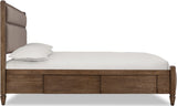 Ascott Mulch/Pecan Pie California King Upholstered Storage Bed by Modus Furniture at Eve Furniture
