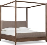 Ascott Mulch/Pecan Pie King Canopy Bed