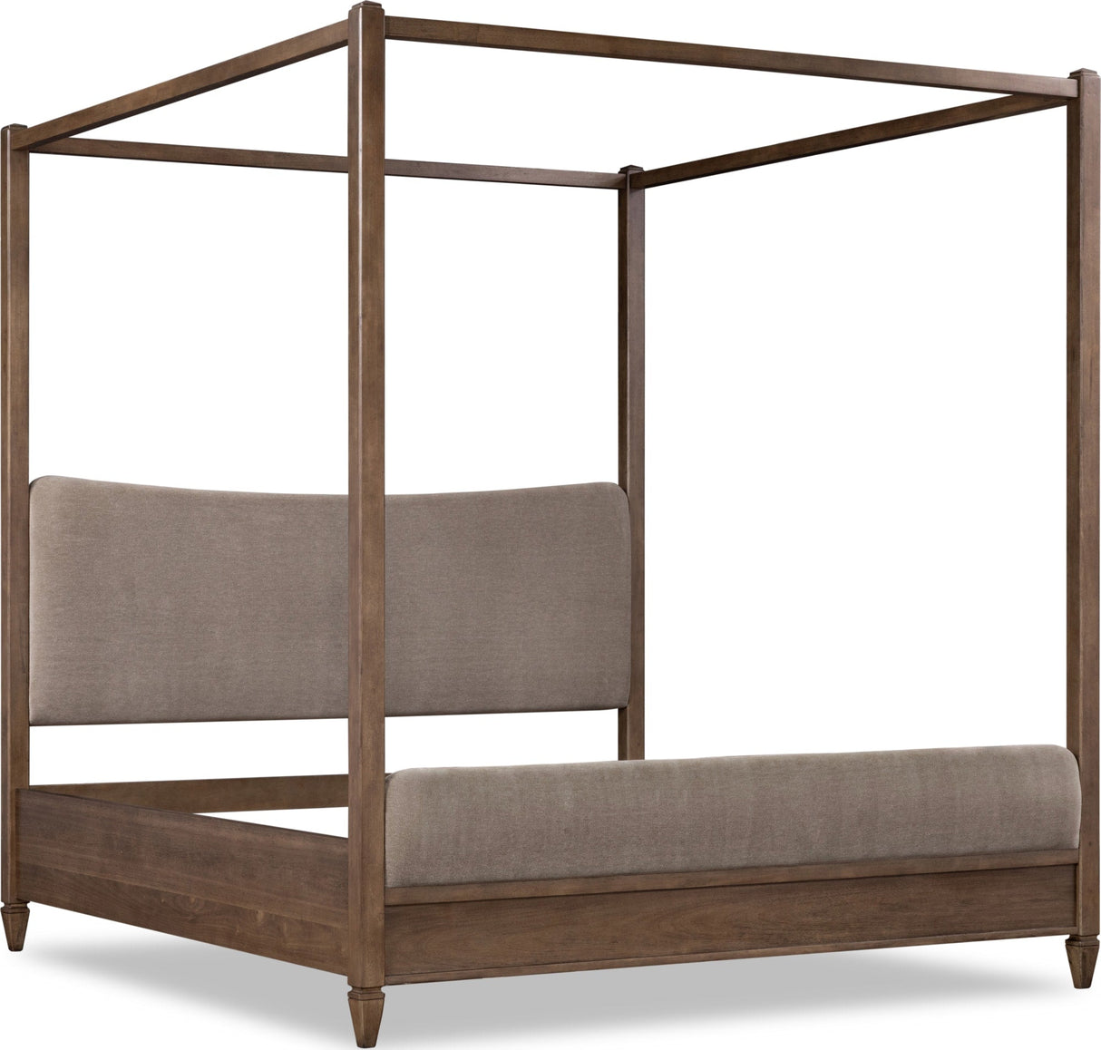 Ascott Mulch/Pecan Pie King Canopy Bed