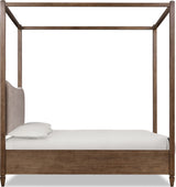 Ascott Mulch/Pecan Pie King Canopy Bed