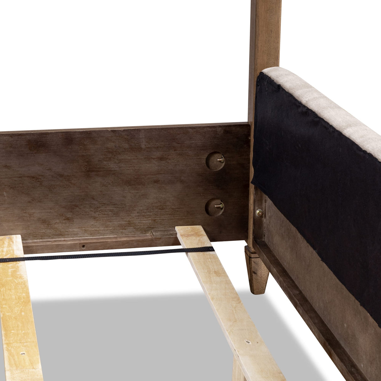 Ascott Mulch/Pecan Pie King Canopy Bed