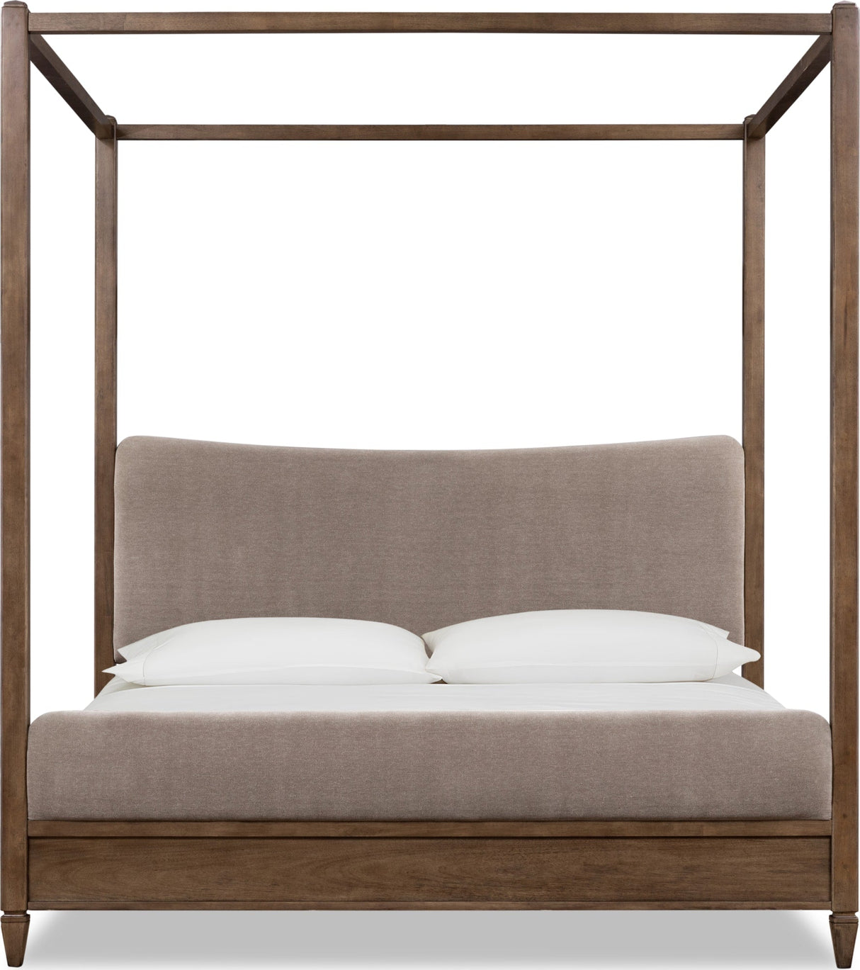 Ascott Mulch/Pecan Pie King Canopy Bed
