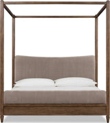 Ascott Mulch/Pecan Pie King Canopy Bed