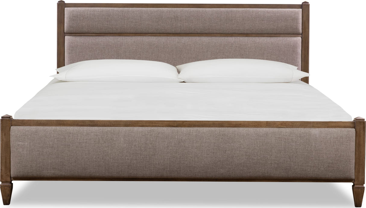 Ascott Mulch/Pecan Pie King Upholstered Storage Bed by Modus Furniture at Eve Furniture