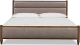 Ascott Mulch/Pecan Pie King Upholstered Storage Bed by Modus Furniture at Eve Furniture